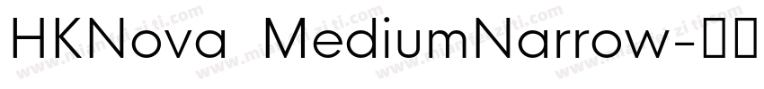 HKNova  MediumNarrow字体转换